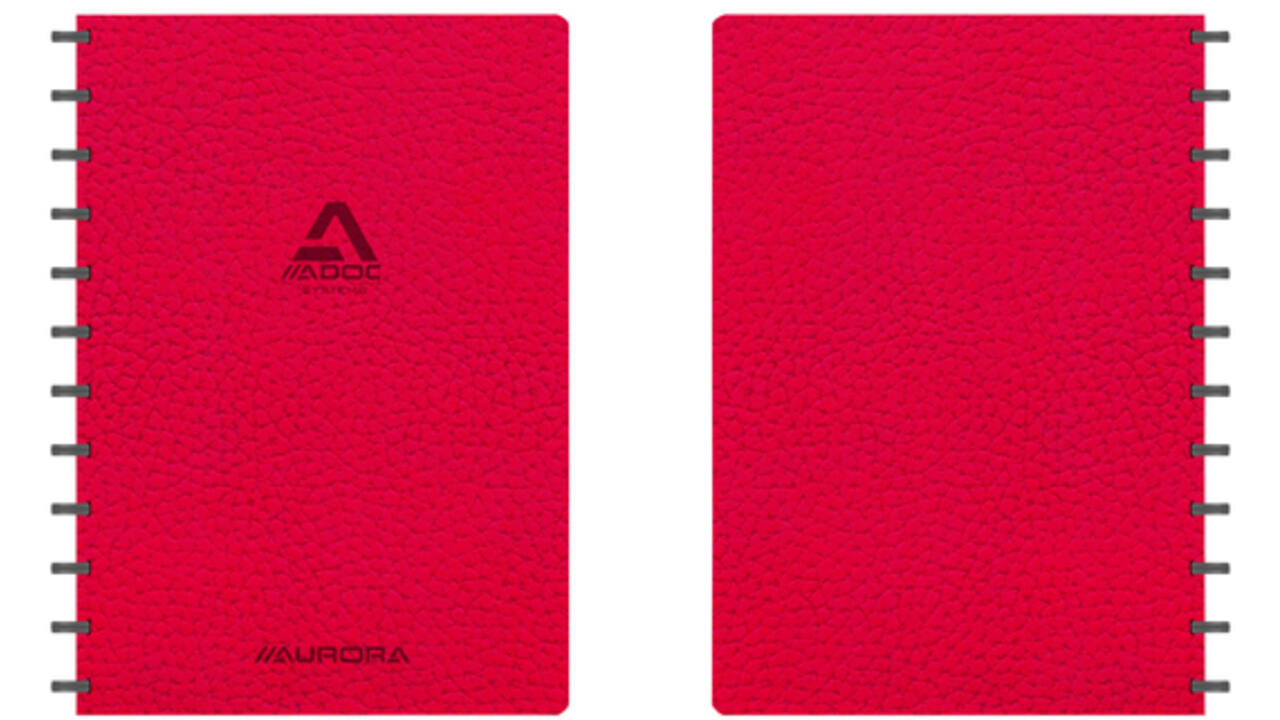Schrift Adoc Business A4 ruit 5x5mm 144 pagina's 90gr rood