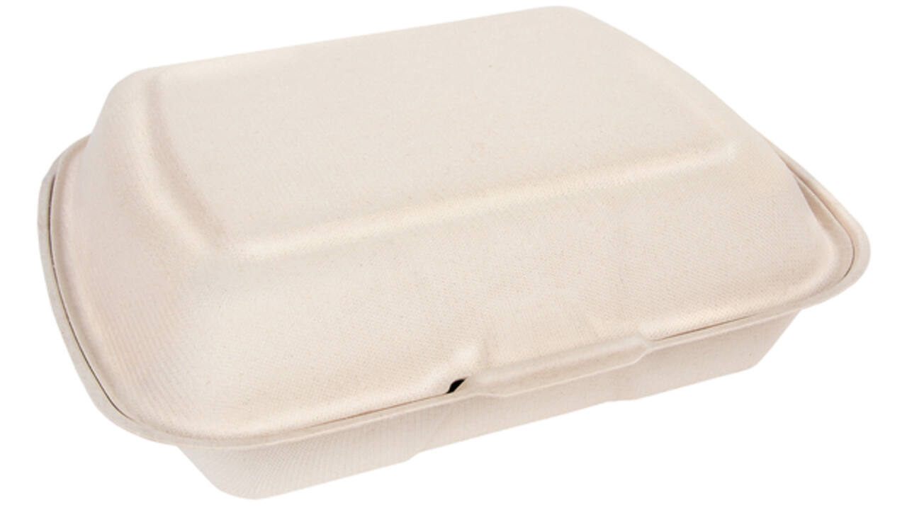 Menuklapverpakking IEZZY IP4 1-vaks suikerriet beige 100 stuks
