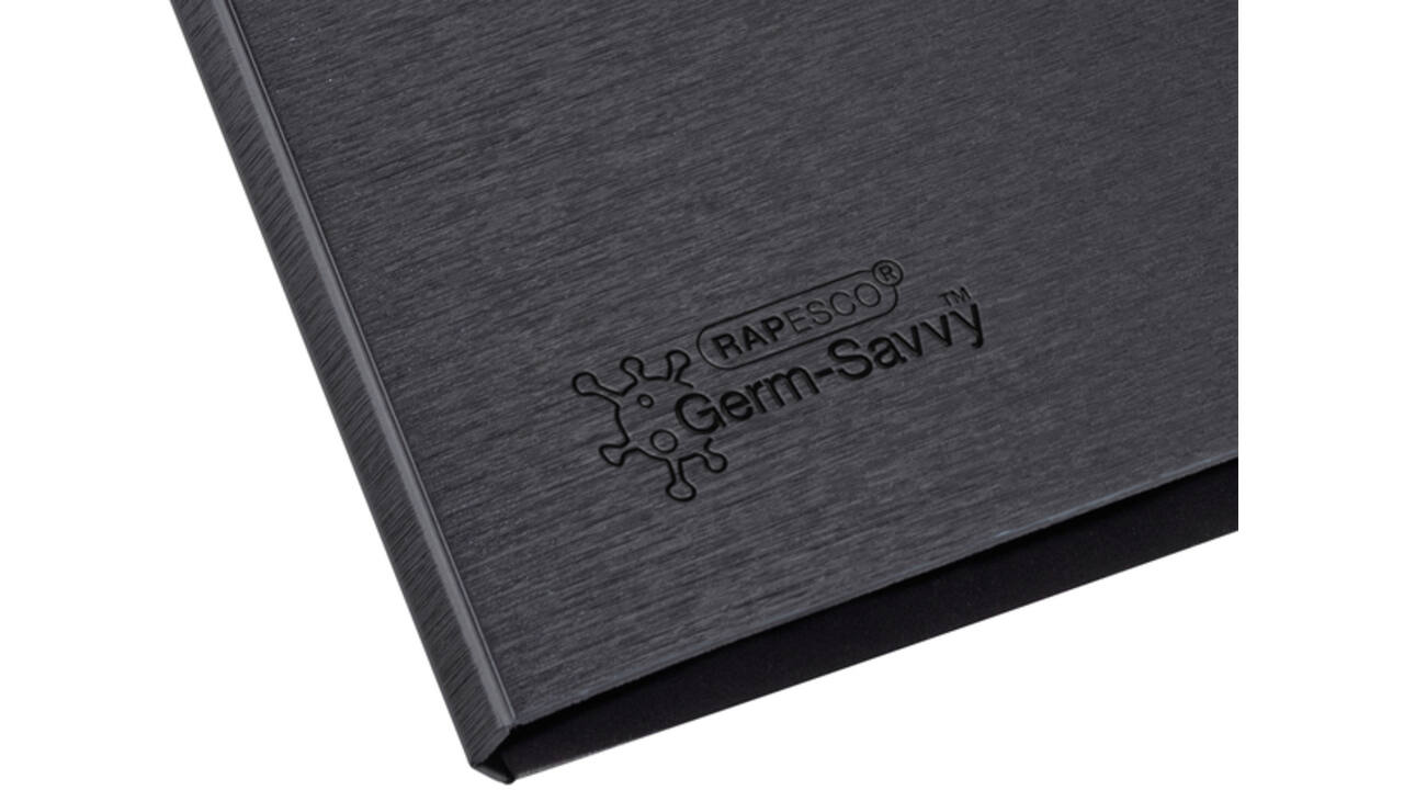 Klembordmap Rapesco Germ-Savvy antibacterieel A4 zwart