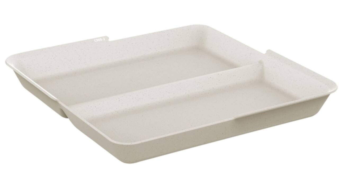Bord Circulware Circulplate 1100ml 2-vaks herbruikbaar 12 stuks