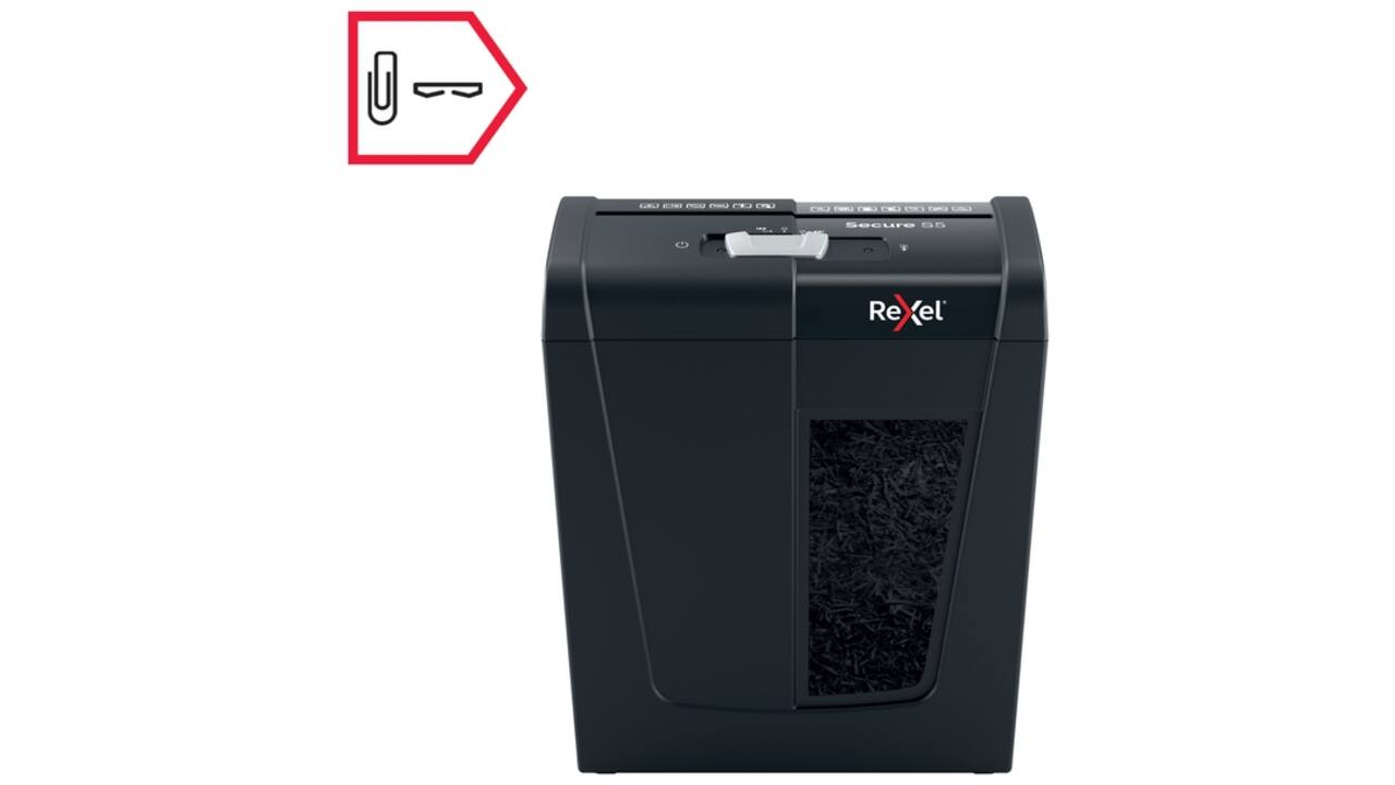 Papiervernietiger Rexel Secure S5 stroken 6mm