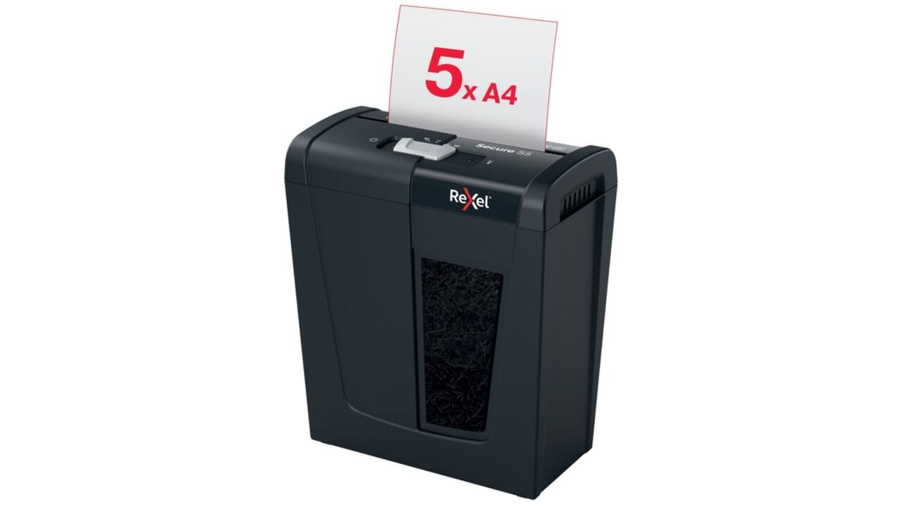 Papiervernietiger Rexel Secure S5 stroken 6mm