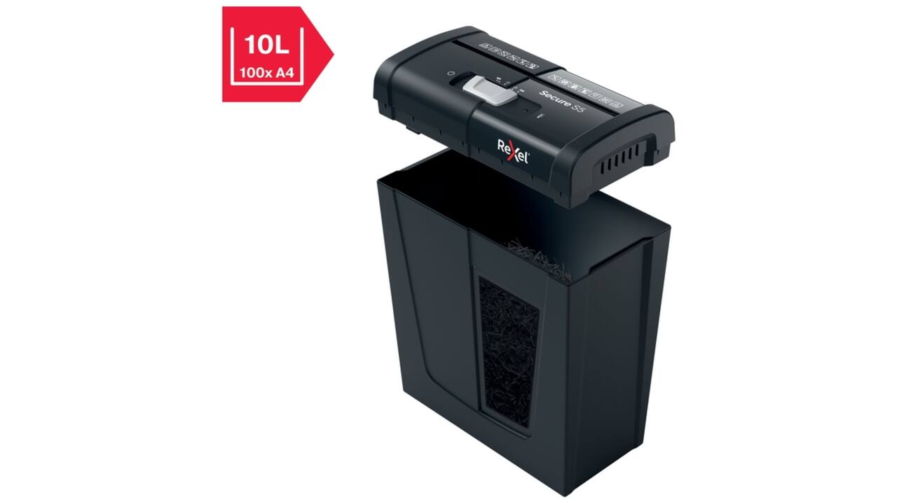 Papiervernietiger Rexel Secure S5 stroken 6mm