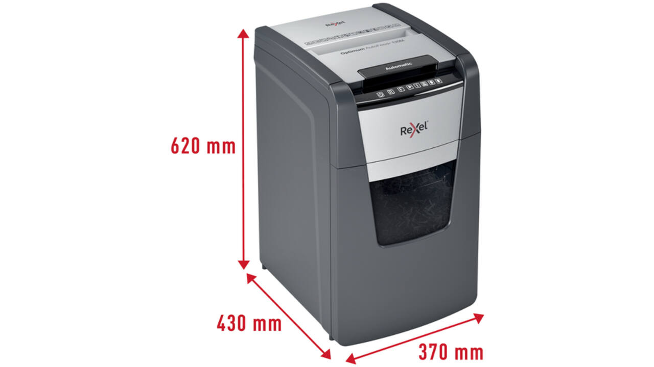 Papiervernietiger Rexel Optimum Auto+ 130M snippers 2x15mm