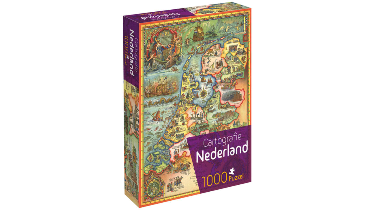 Puzzel Cartografie Nederland 1000 stukjes