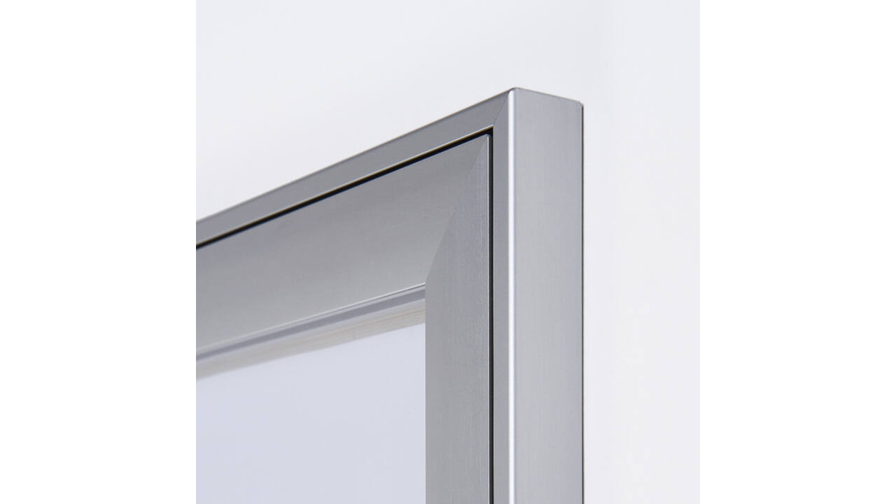 Vitrinebord Quantore luxe 9x A4 zilver