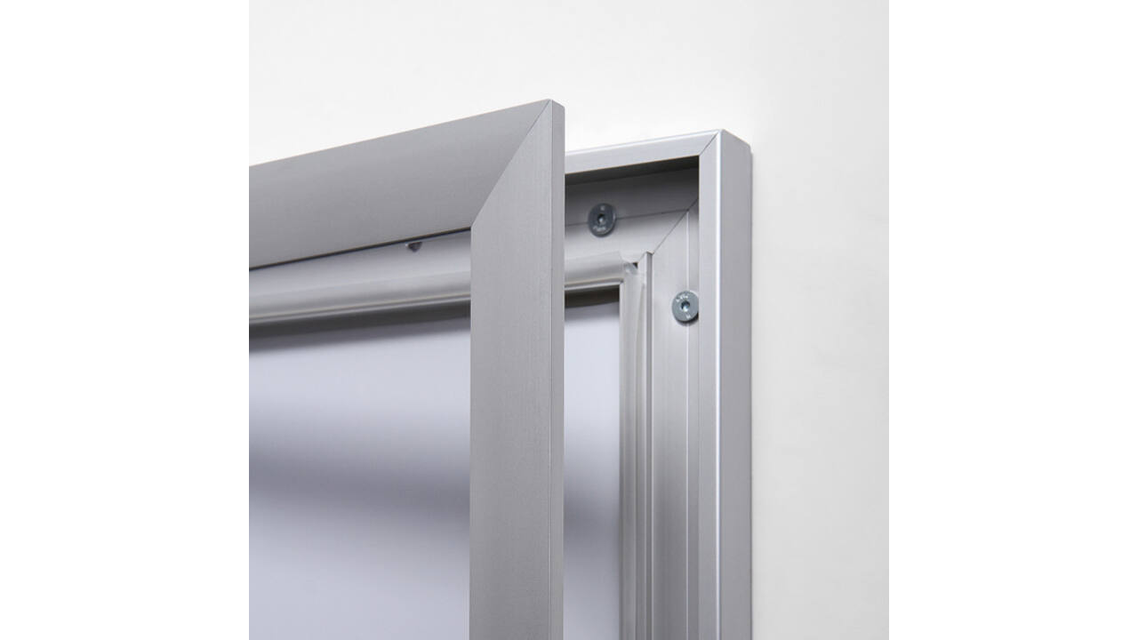 Vitrinebord Quantore luxe 9x A4 zilver
