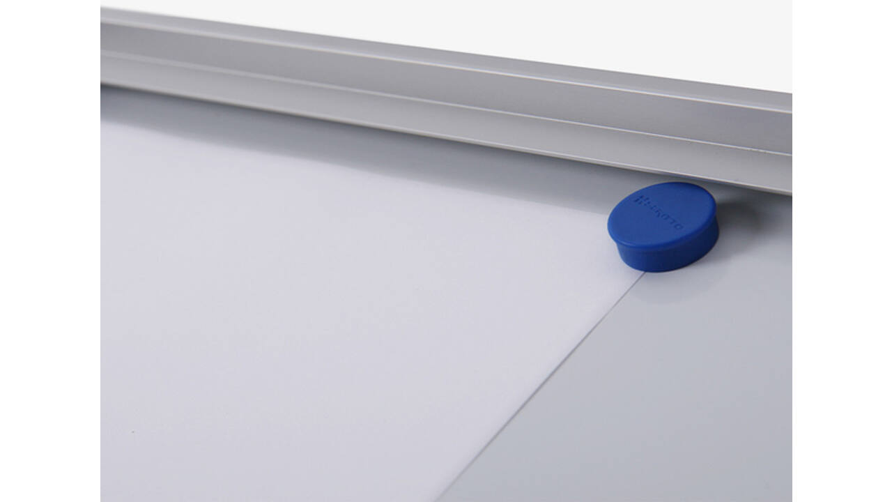 Vitrinebord Quantore voor binnen 2x A4 zilver