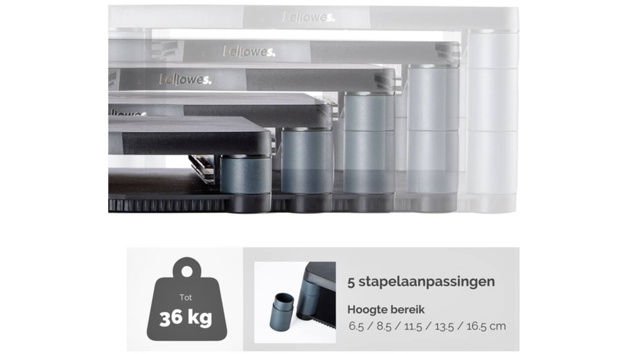 Monitorstandaard Fellowes Premium grafiet