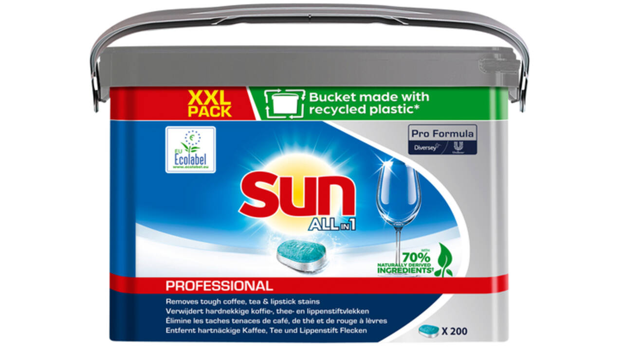 Vaatwastabletten Sun Professional Pro Formula All-in-one XXL 200 stuks