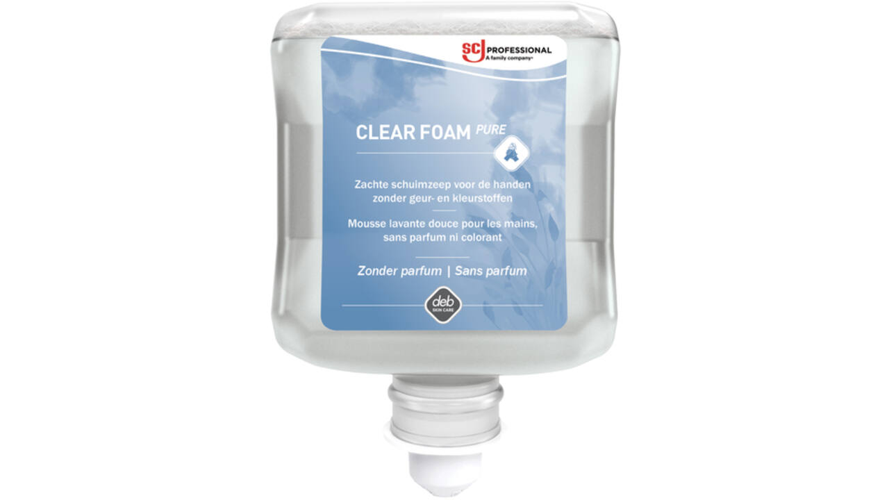 Handzeep SCJ Clear Foam Pure parfumvrij 1000ml