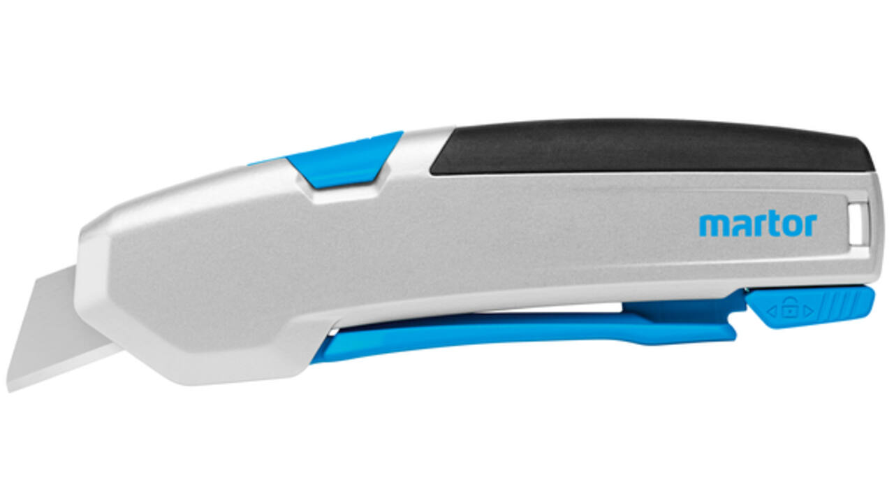 Veiligheidsmes Martor Secupro 625 trapezium 21mm zilver
