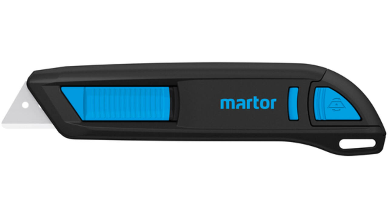 Veiligheidsmes Martor Secunorm 300 trapezium 19mm zwart