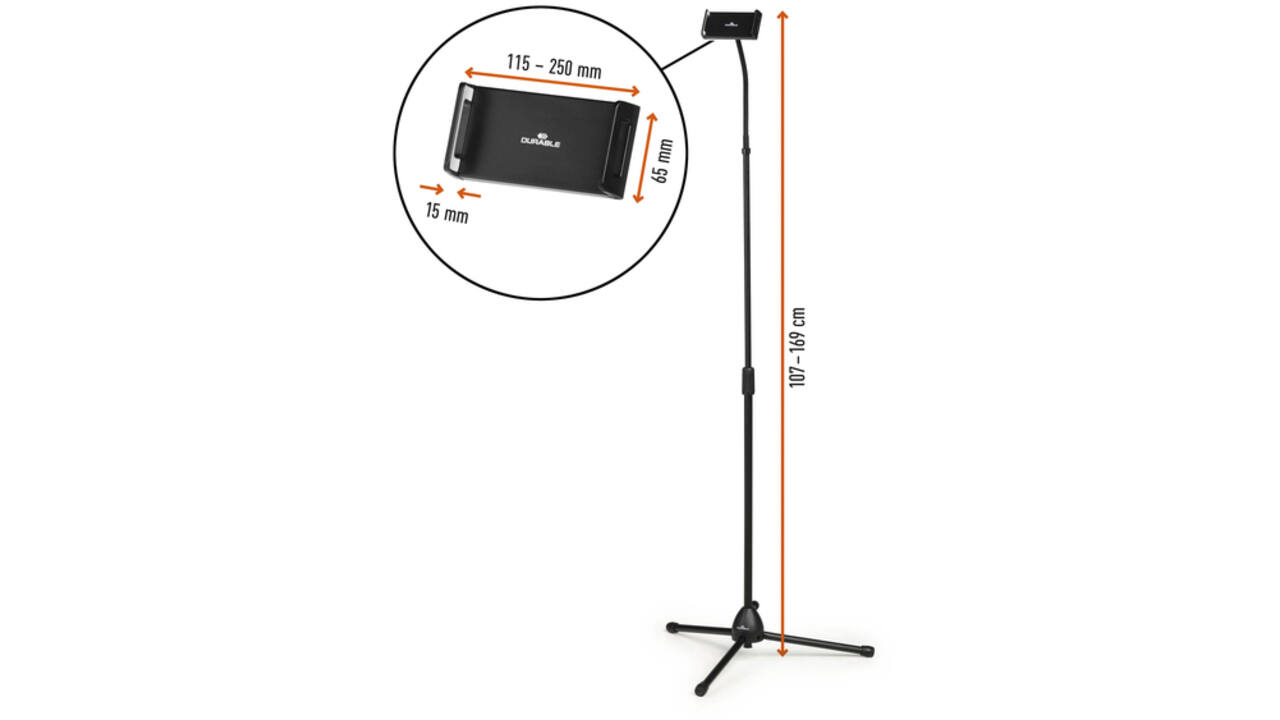 Tablethouder Durable Twist vloer