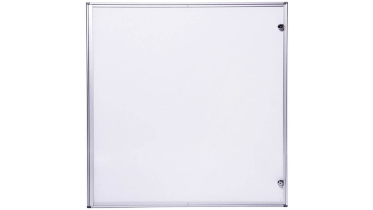 Binnenvitrine wand MAULextraslim whiteboard 12xA4 met slot