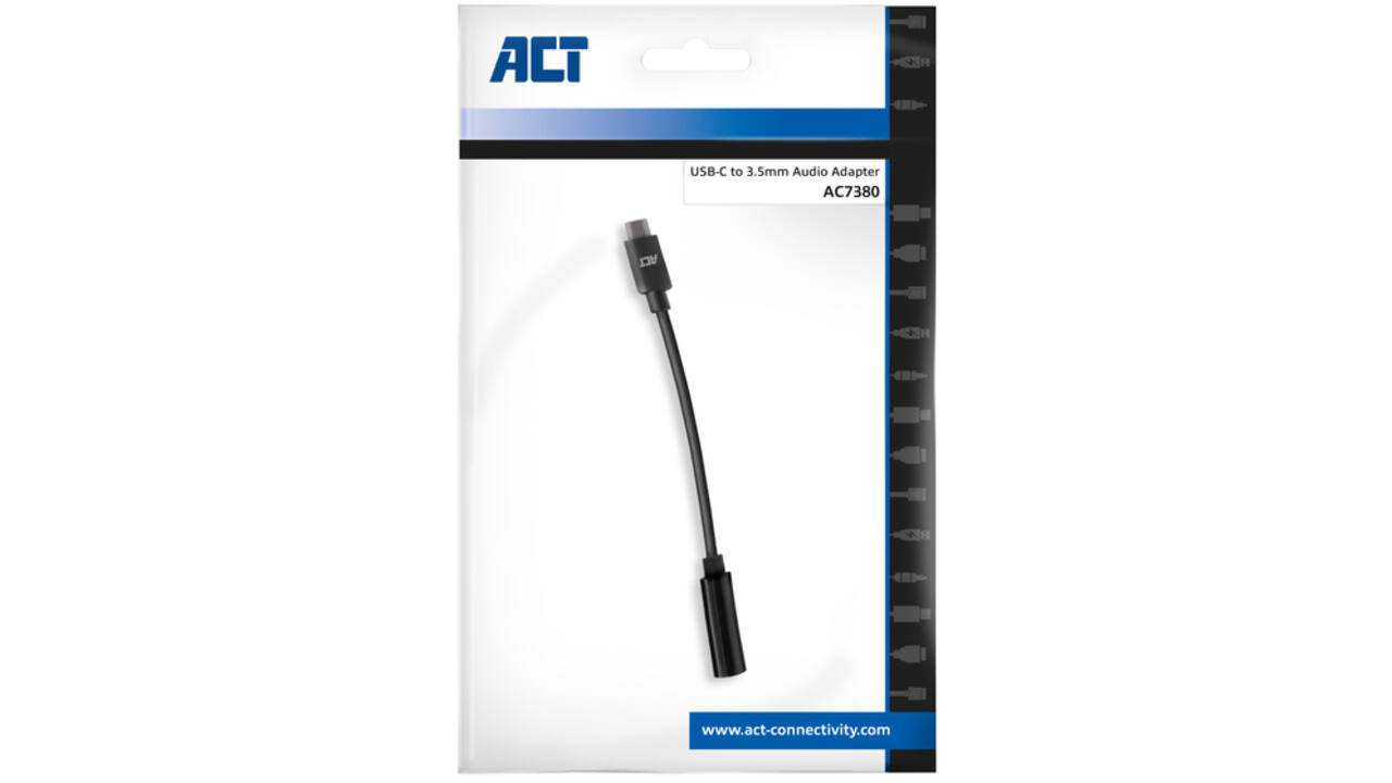 Adapter ACT USB-C naar 3.5mm audio jack