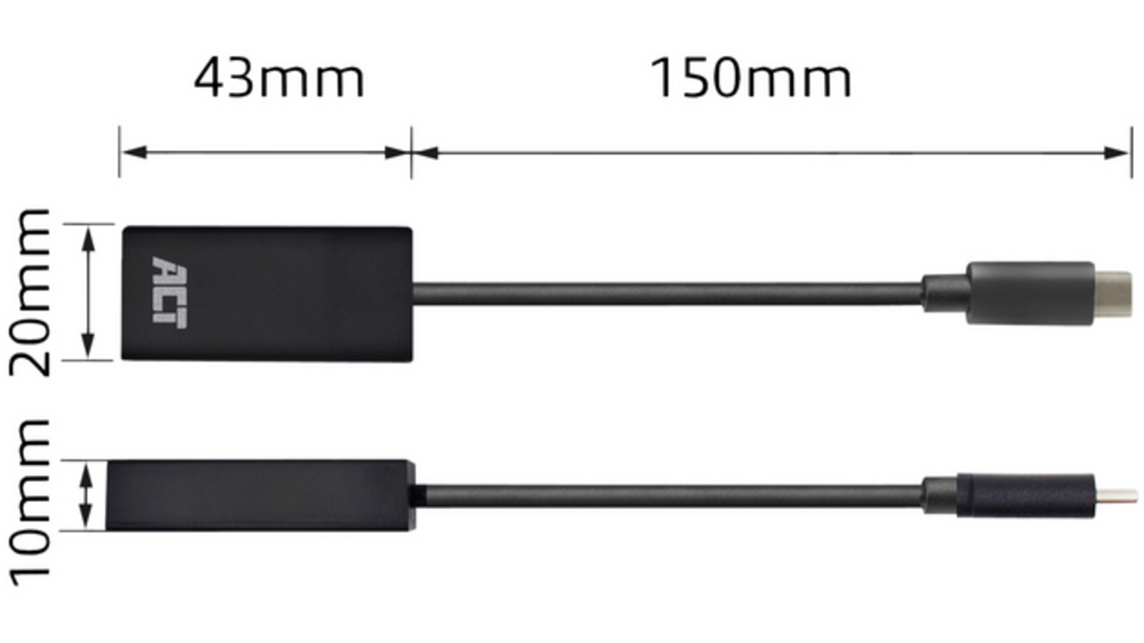 Adapter ACT USB-C naar HDMI 30Hz