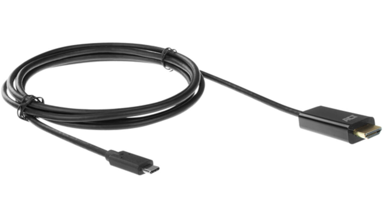 Kabel ACT USB-C naar HDMI 60Hz 2 meter