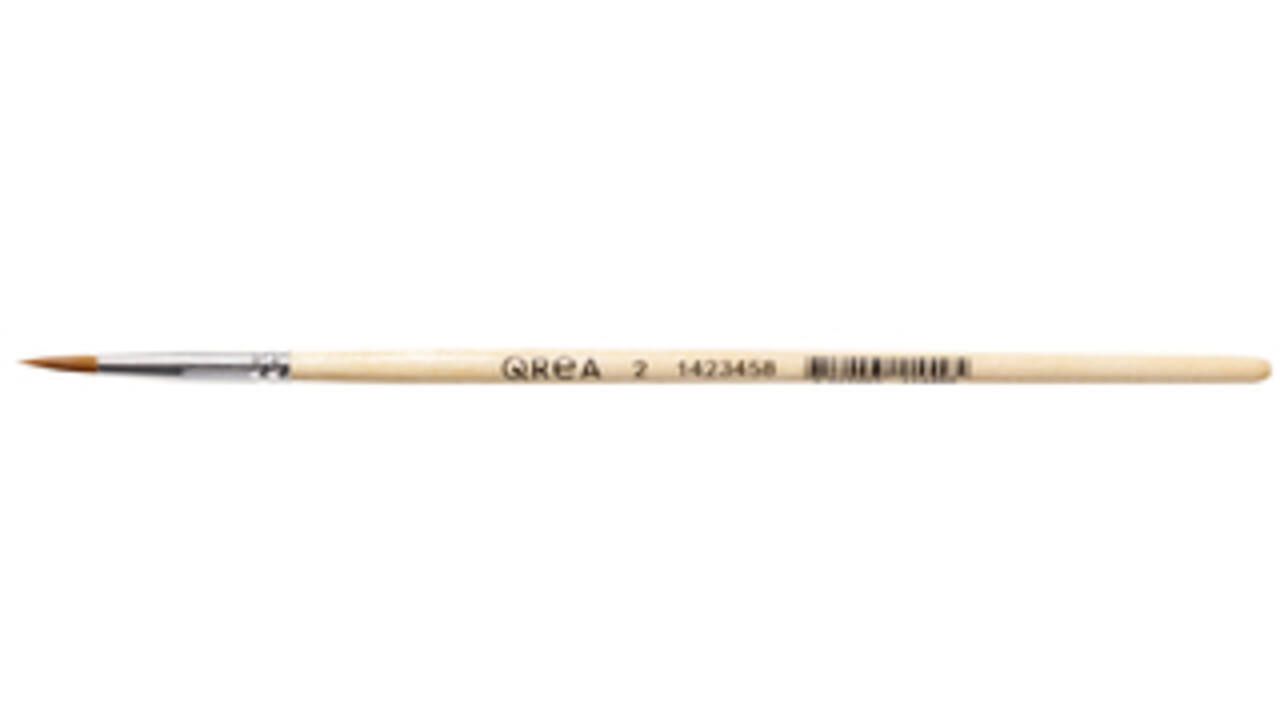 Penseel Qrea synthetisch haar nr 2 breedte 3,0mm