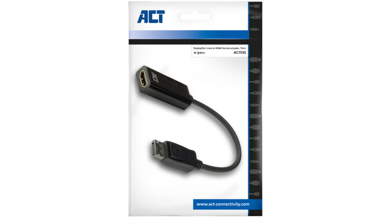Adapter ACT DisplayPort naar HDMI