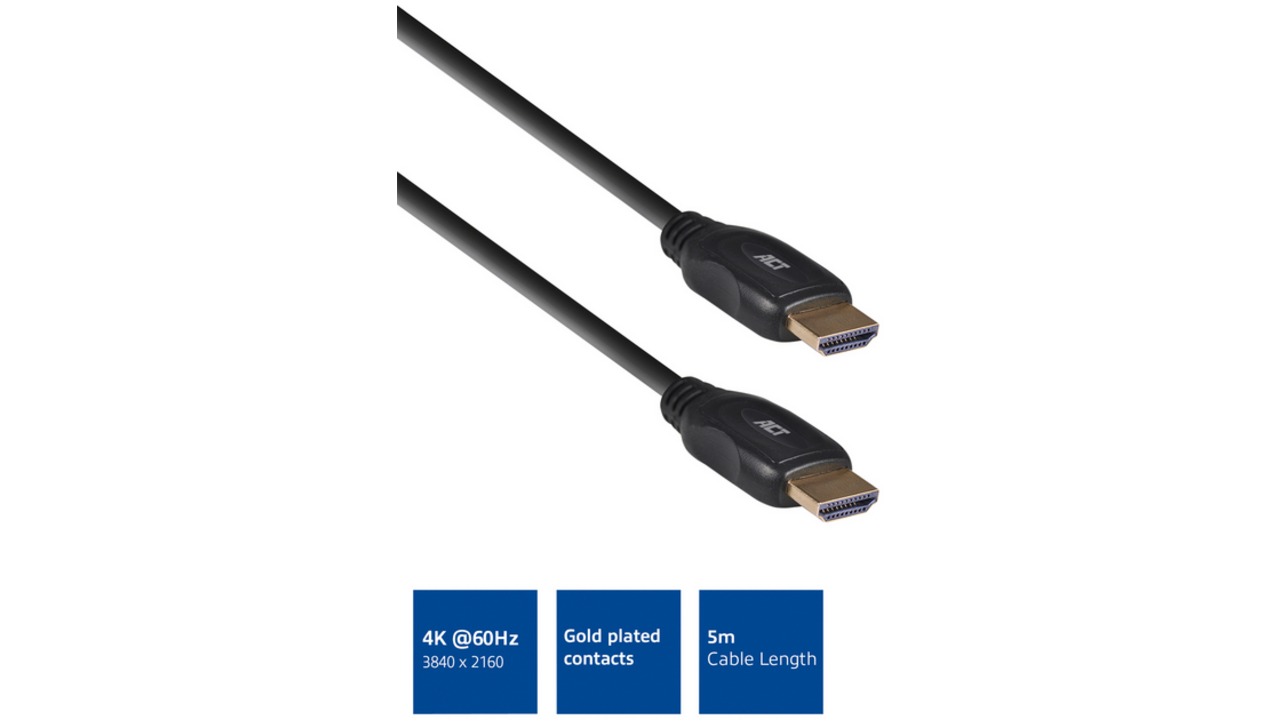 Kabel ACT HDMI High Speed type 1.4 5 meter
