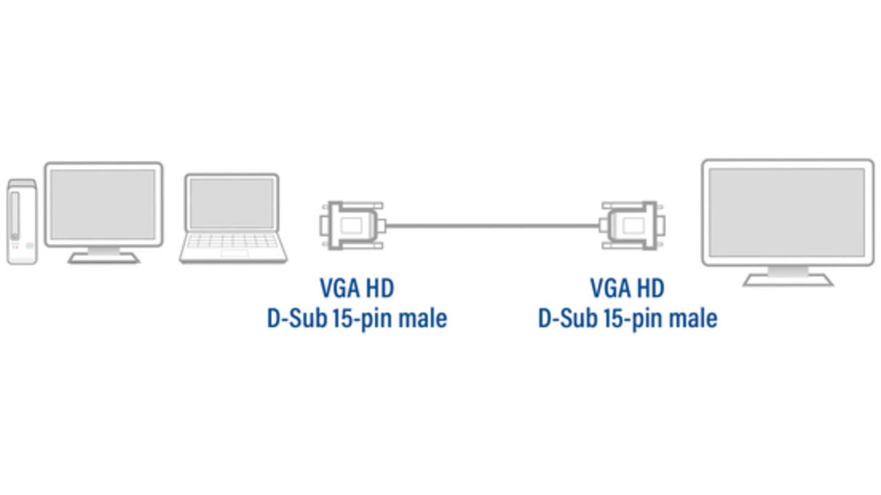 Kabel ACT VGA Monitor 1.8 meter