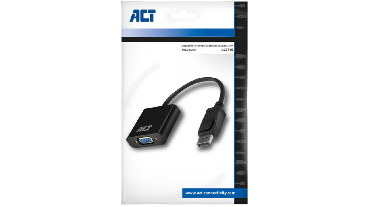 Adapter ACT DisplayPort naar VGA