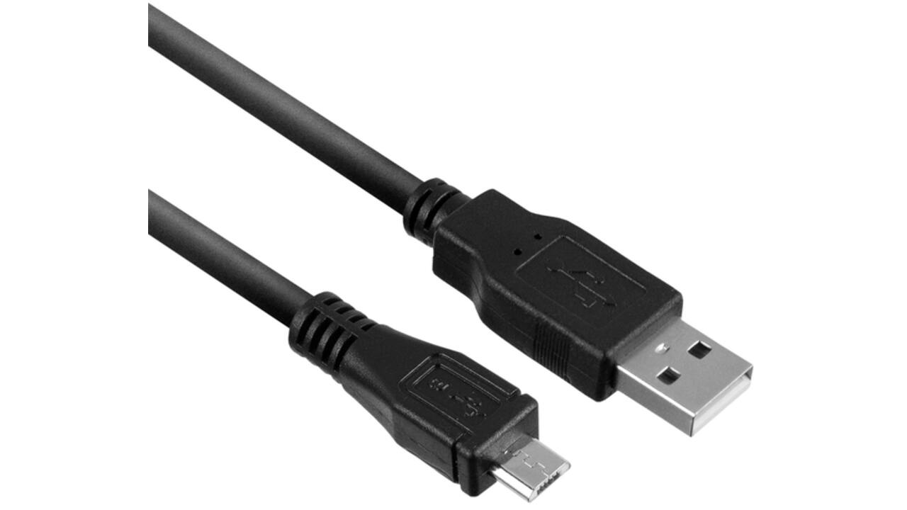 Kabel ACT USB 2.0 naar MicroB laad -en data 1 meter