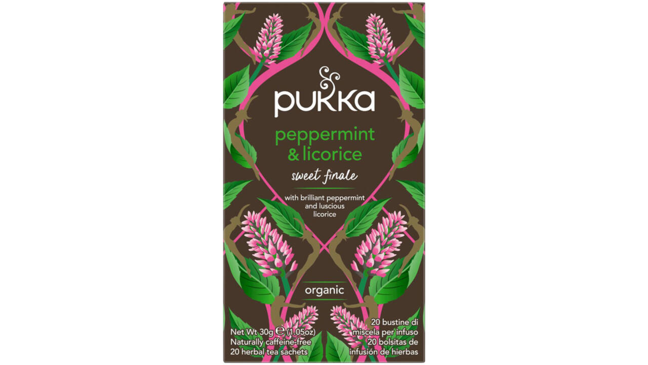 Thee Pukka peppermint licorice 20 zakjes