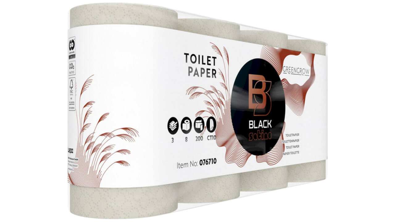 Toiletpapier BlackSatino GreenGrow CT10 3-laags 200vel naturel 076710