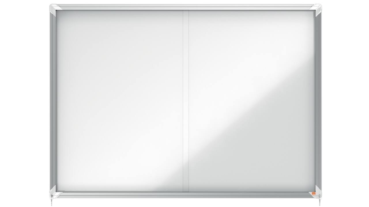 Binnenvitrine Nobo Premium Plus 18x A4 schuifdeur magnetisch