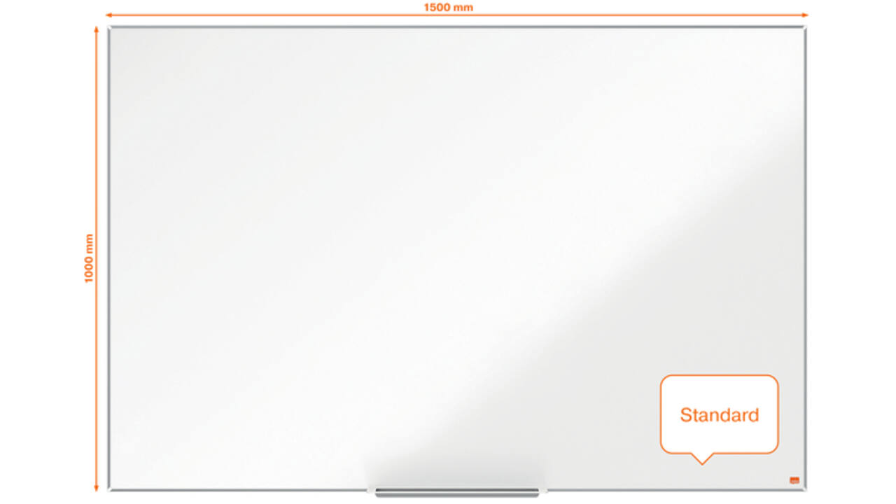 Whiteboard Nobo Impression Pro 100x150cm staal