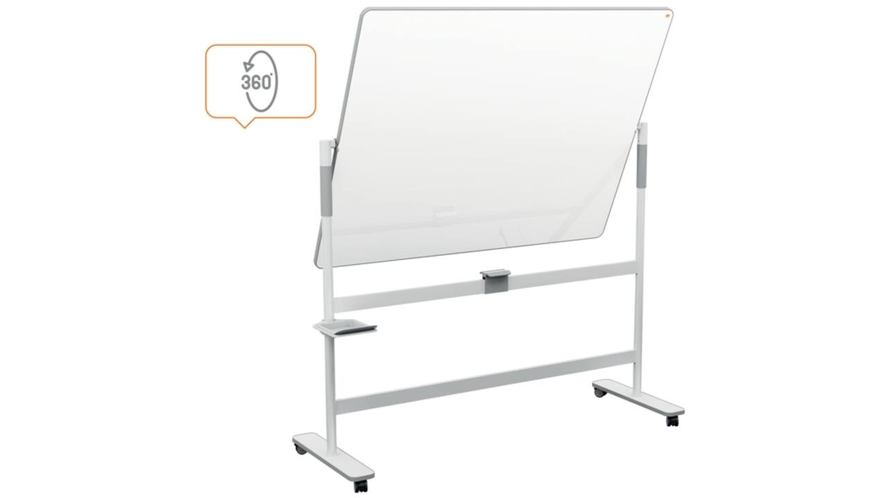 Whiteboard Nobo Move & Meet kantelbaar 120x150cm