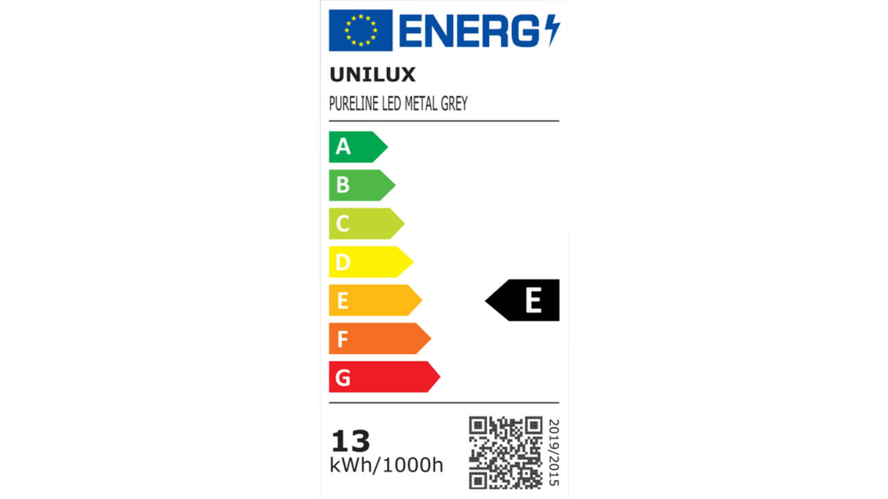 Bureaulamp Unilux Pureline led grijs