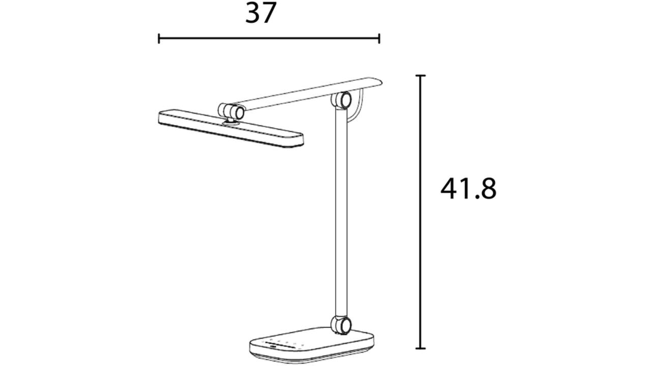 Bureaulamp Unilux Pureline led grijs