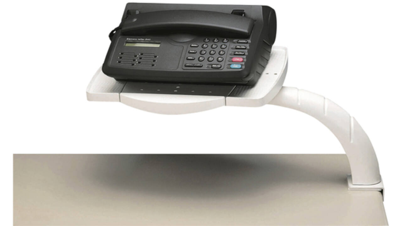 Telefoonarm MAUL compact plateau 22x36cm grijs