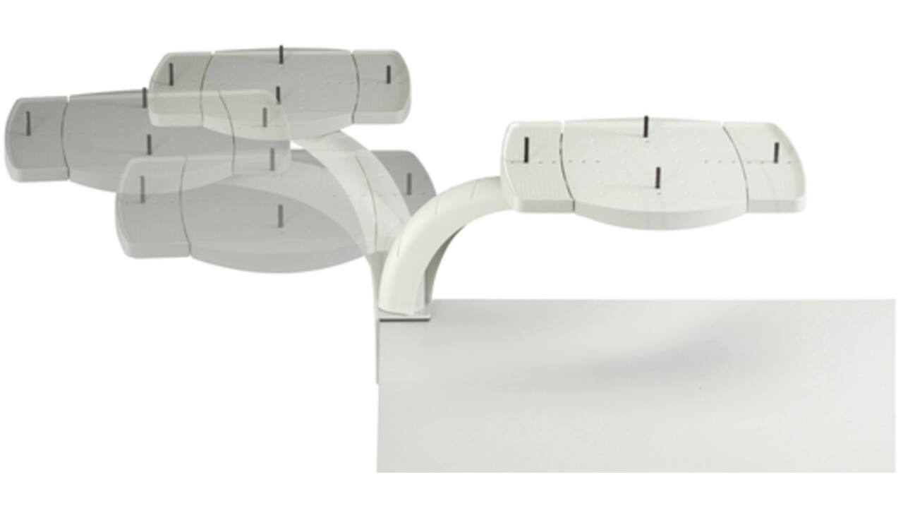 Telefoonarm MAUL compact plateau 22x36cm grijs