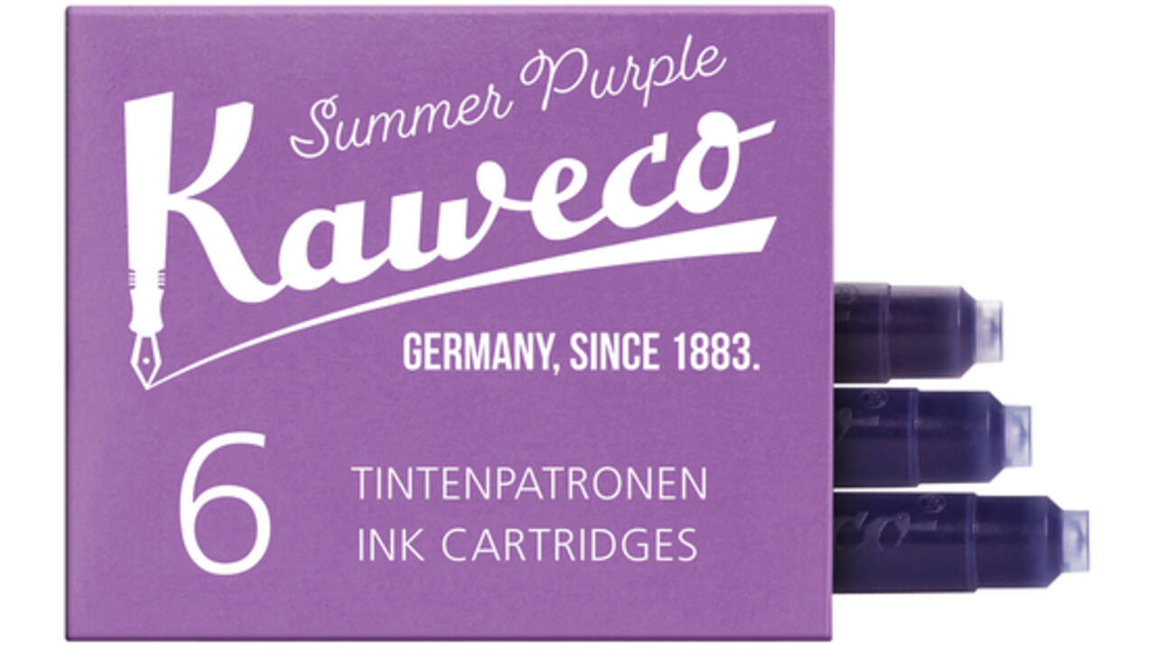 Inktpatroon Kaweco aubergine doosje à 6 stuks