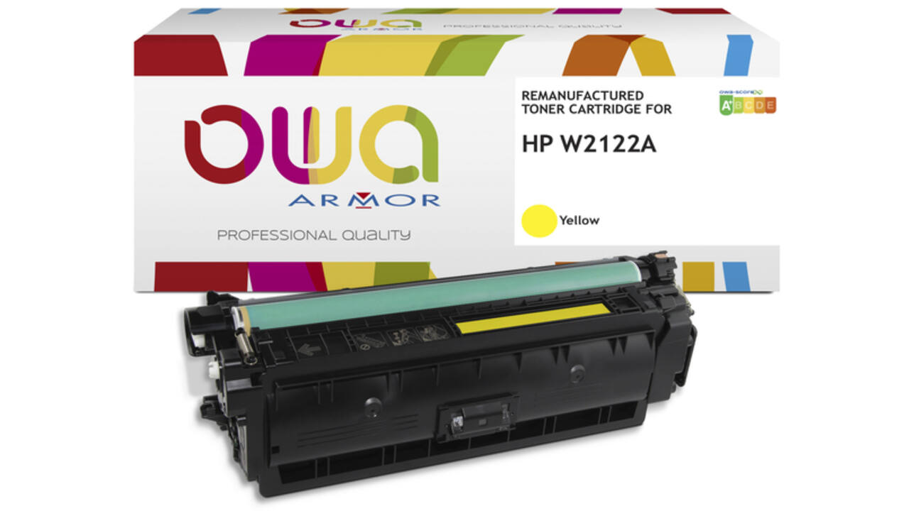 Tonercartridge OWA alternatief tbv HP W2122A geel