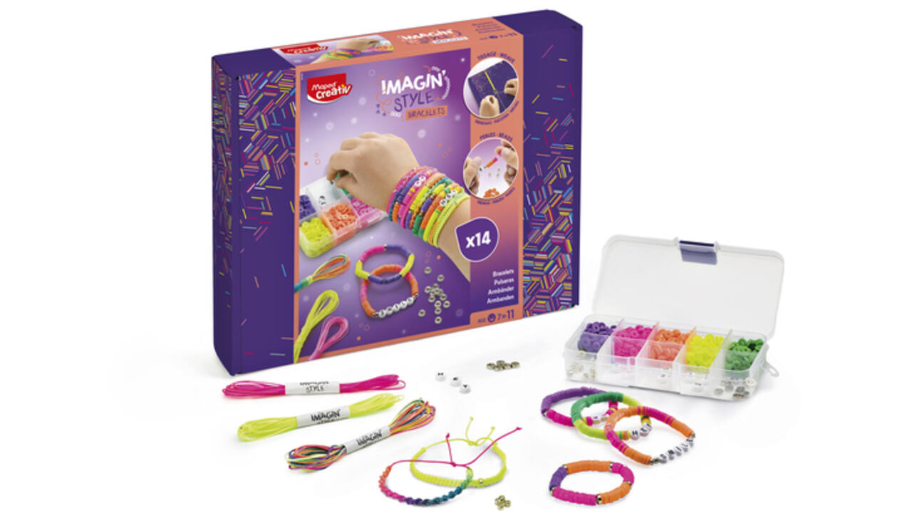 Armbandjesset Maped Creativ Imagin'Style neon 14-delig assorti