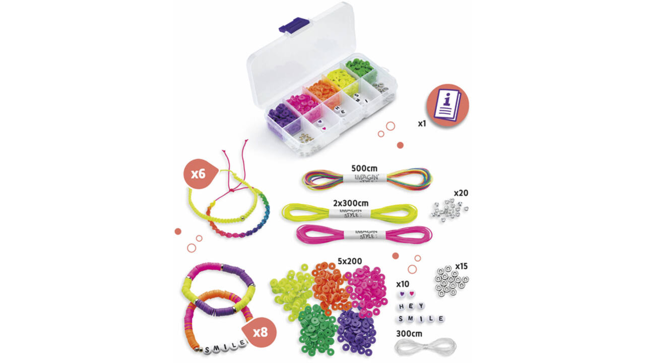 Armbandjesset Maped Creativ Imagin'Style neon 14-delig assorti
