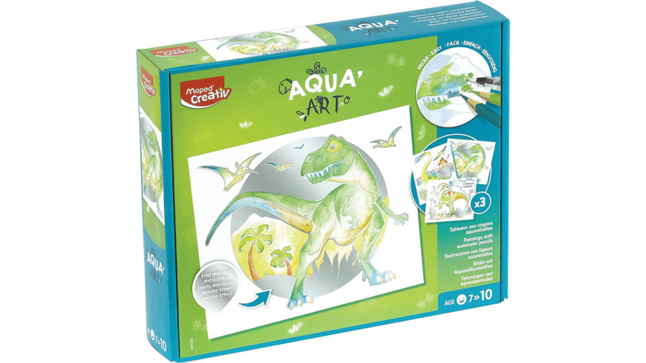 Hobbyset Maped Creativ Aqua'Art dinosaurus 14-delig assorti