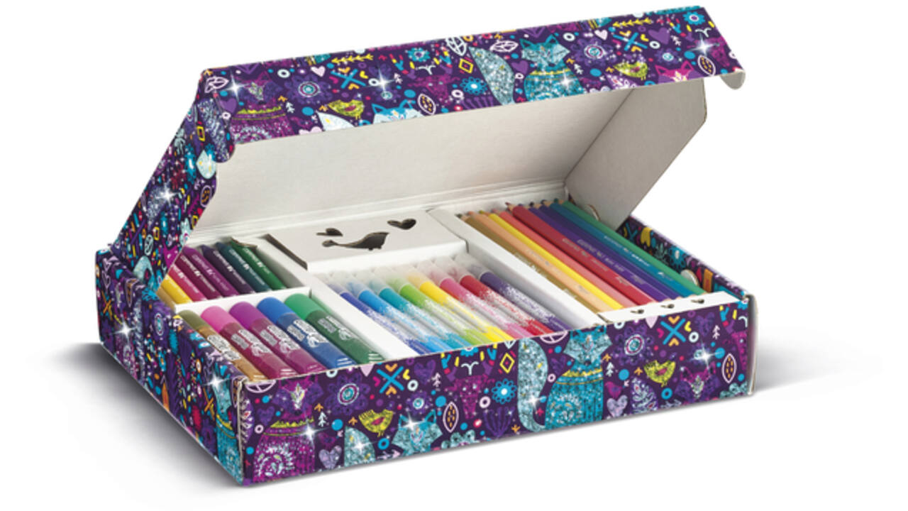 Tekenset Maped Color'Peps glitter 31-delig assorti