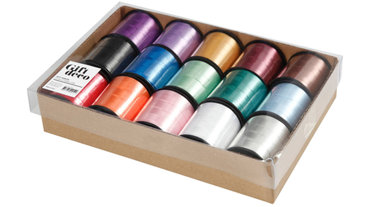 Krullint Creativ Company 50 meter x 10 mm box à 15 kleuren