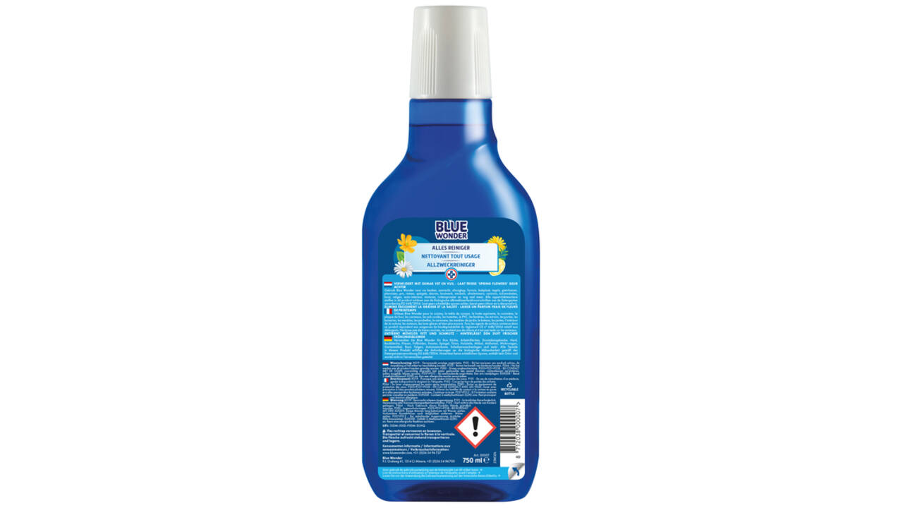 Allesreiniger Blue Wonder met dop dosering 750ml