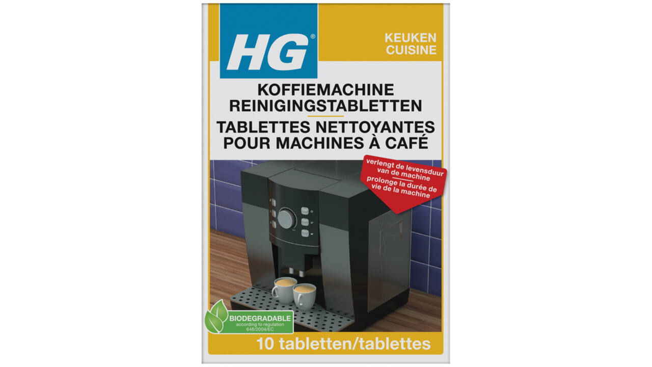 Reinigingstabletten HG voor koffiemachine 10 stuks