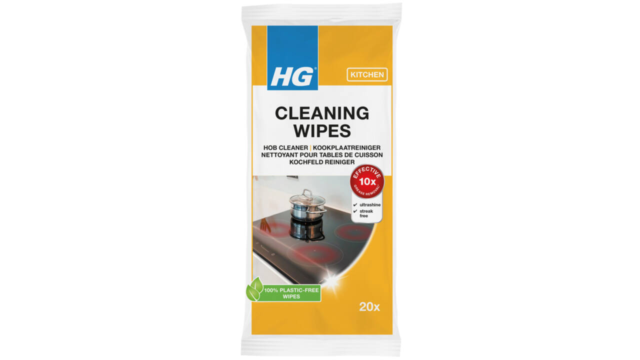 Kookplaatreinigerdoekjes HG wipes 20 stuks