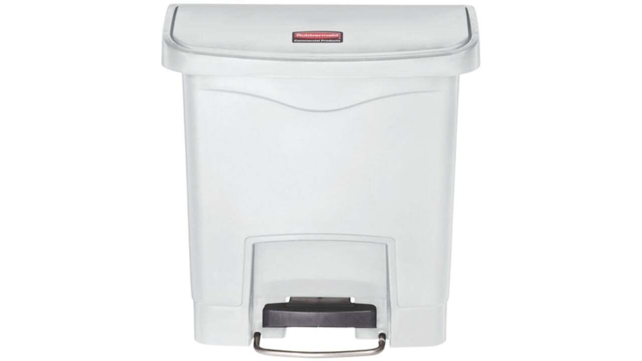 Pedaalemmer Rubbermaid Slim Jim Step-On 15liter wit