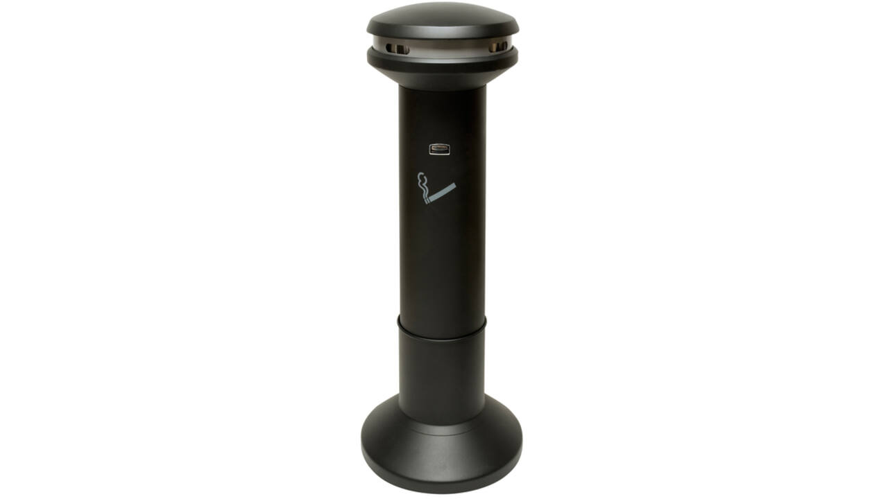 Asbak Rubbermaid Infinity XL staand zwart