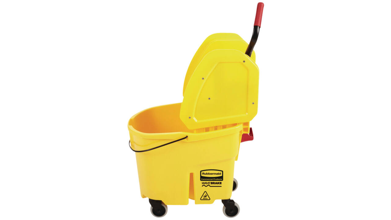 Mopemmer Rubbermaid Wavebrake met wringer 33liter geel